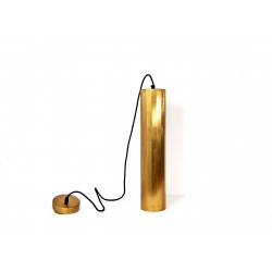 Lampa wisząca metalowa tuba złota 50 cm